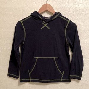 Boys White Sierra Hooded Fleece Pullover S